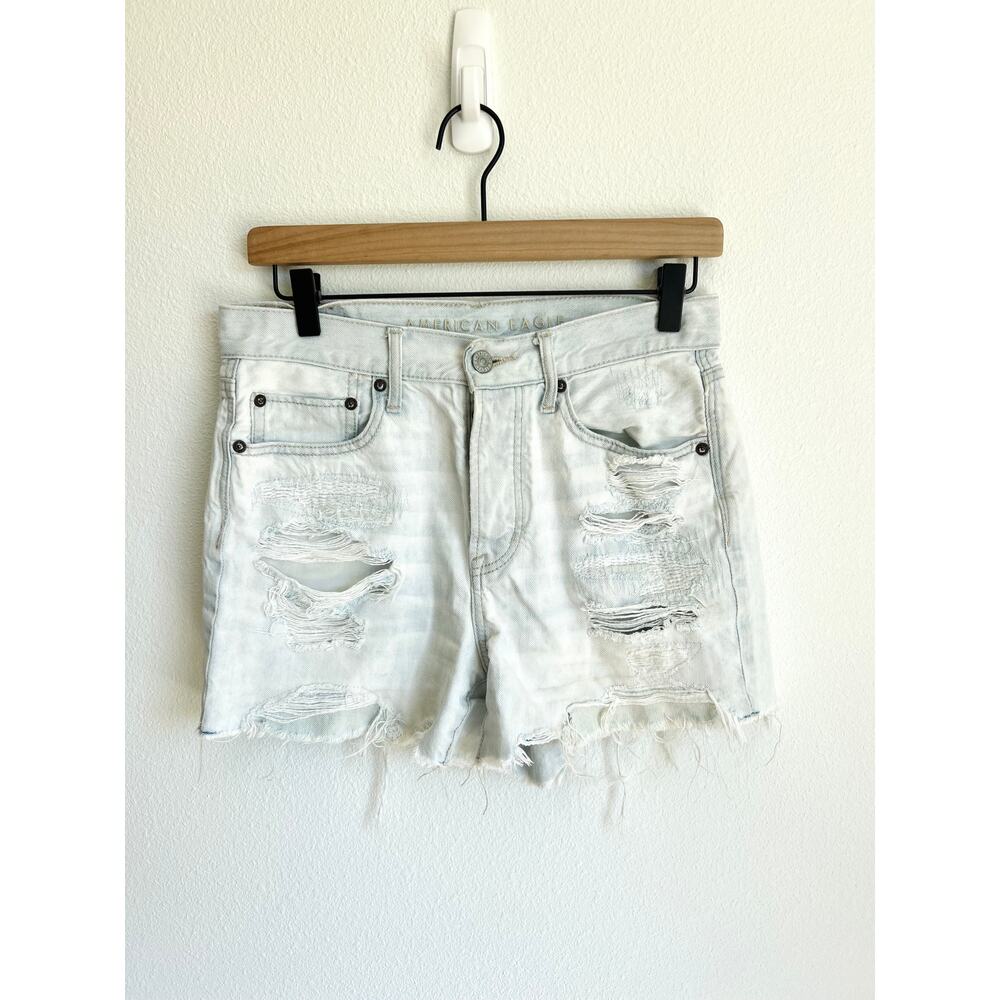 American Eagle Distressed Denim 90s Boyfriend Shorts Women's 4